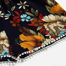Load image into Gallery viewer, Beautiful Botanical Print V Neck Romper.
