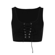 Load image into Gallery viewer, Strapless Cross Up Sleeveless Short Tank Top