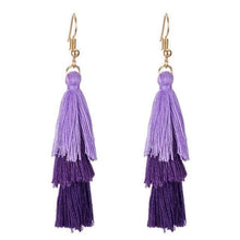 Load image into Gallery viewer, KISS WIFE Best lady Fringed Tassel, Drop Dangle Earrings Jewel