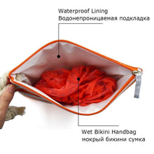 Load image into Gallery viewer, Designer Fashion Striped Wet Bikini Clutch Bag