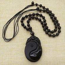Load image into Gallery viewer, Obsidian Gossip Pendant
