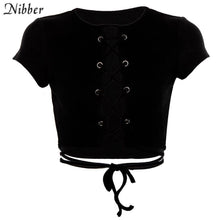 Load image into Gallery viewer, Street Slim Soft Black Crop Top
