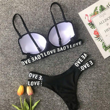 Load image into Gallery viewer, Love Letter Brazilian Bandage Bikini
