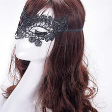 Load image into Gallery viewer, Masquerade Catwoman Lace Mask
