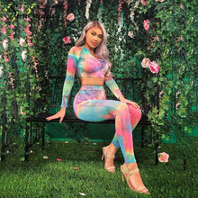 Load image into Gallery viewer, Tye Die Active Wear Tracksuits
