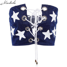 Load image into Gallery viewer, Star Print Chest Tie Ladies Tank Top
