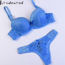Load image into Gallery viewer, Lace Secret Push Up Brassiere And Panty Sets
