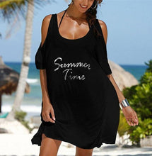 Load image into Gallery viewer, Summer Time Print Beach Bikini Cover Up
