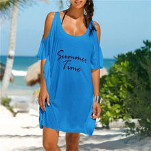 Load image into Gallery viewer, Summer Time Print Beach Bikini Cover Up
