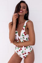 Load image into Gallery viewer, Sweet Cherry Printed Bandage Monokini Bikini

