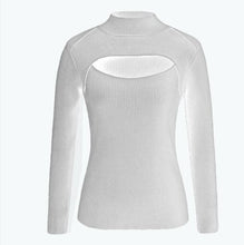 Load image into Gallery viewer, Cosplay Virgin Killer Open Chest Turtleneck Sweater.
