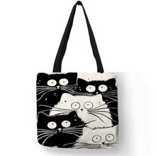 Load image into Gallery viewer, Customized Cute Cat Printed Beach Bags
